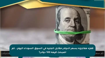 قفزة مفاجئة بسعر الدولار مقابل الجنيه في السوق السوداء اليوم.. كم أصبحت قيمة 100 دولار؟